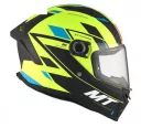 Casca Mt Helmets Stinger 2 Zivze C3 Neon negru/albastru mt-v-28b