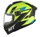 Casca Mt Helmets Stinger 2 Zivze C3 Neon negru/albastru mt-v-28b