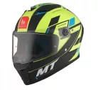 Casca Mt Helmets Stinger 2 Zivze C3 Neon negru/albastru mt-v-28b