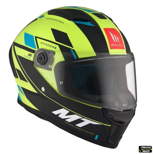 Casca Mt Helmets Stinger 2 Zivze C3 galben fluor mat