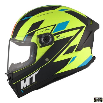 Casca MT Helmets Stinger 2 Zivze C3 Galben Fluo Mat