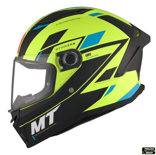 Casca Mt Helmets Stinger 2 Zivze C3 Galben Fluo Mat