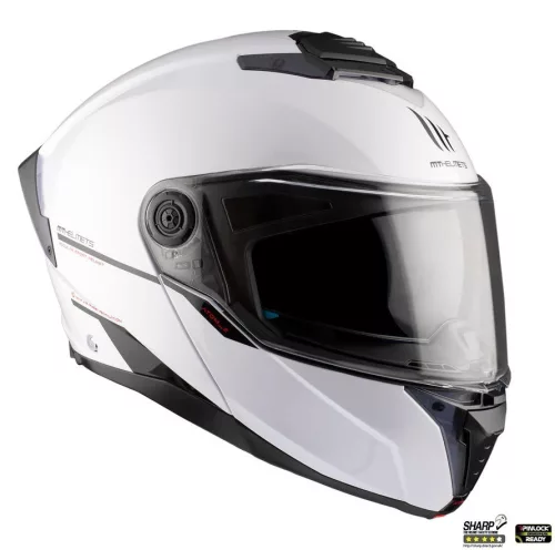 Casca Mt Helmets Atom 2 SV A0 alb lucios Pinlock Ready