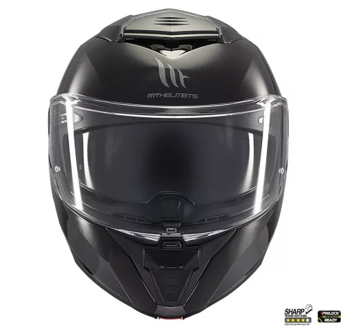 Casca Mt Helmets Atom 2 SV A1 negru lucios Pinlock Ready