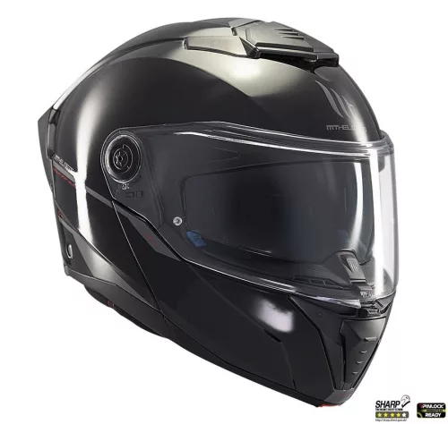 Casca Mt Helmets Atom 2 SV A1 negru lucios Pinlock Ready