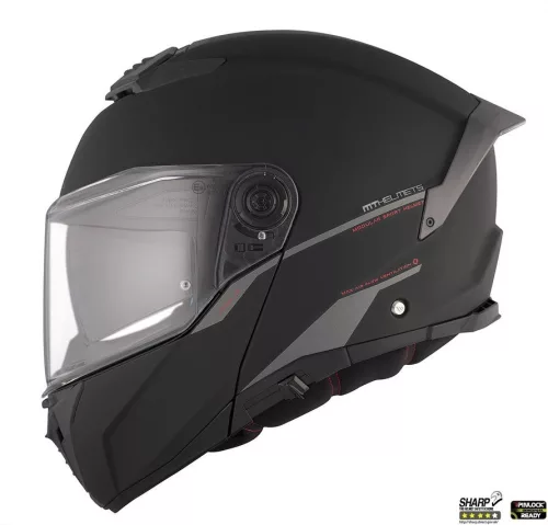 Casca Mt Helmets Atom 2 SV A1 negru mat Pinlock Ready