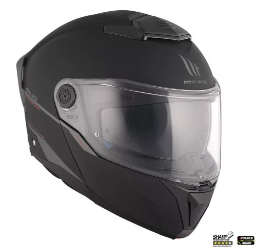 Casca Mt Helmets Atom 2 SV A1 negru mat Pinlock Ready