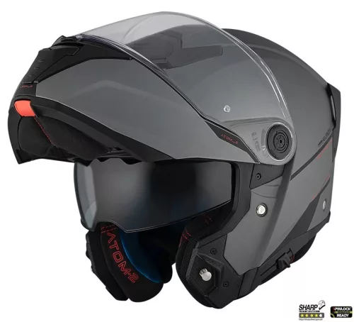 Casca Mt Helmets Atom 2 SV A2 titanium mat Pinlock Ready