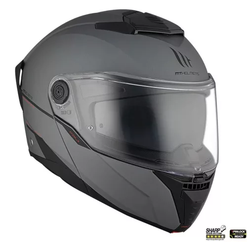 Casca Mt Helmets Atom 2 SV A2 titanium mat Pinlock Ready