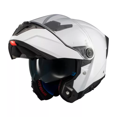 Casca Mt Helmets Atom 2 SV Pure A0 alb lucios