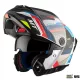 Casca Mt Helmets Atom 2 SV Bast A0 alb/rosu/albastru lucios Pinlock Ready