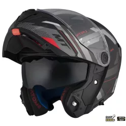   Casca Mt Helmets Atom 2 SV Bast D5 negru/gri mat Pinlock Ready