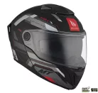 Casca Mt Helmets Atom 2 SV Bast D5 negru/gri mat Pinlock Ready