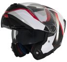 Casca Mt Helmets Atom 2 Sv Emalla B0 Alb/Rosu Lucios