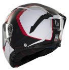 Casca Mt Helmets Atom 2 Sv Emalla B0 Alb/Rosu Lucios