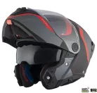 Casca Mt Helmets Atom 2 SV Emalla B15 gri/rosu mat Pinlock Ready