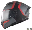 Casca Mt Helmets Atom 2 SV Emalla B15 gri/rosu mat Pinlock Ready