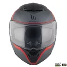 Casca Mt Helmets Atom 2 SV Emalla B15 gri/rosu mat Pinlock Ready
