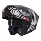 Casca Mt Helmets Atom 2 SV Strange B2 negru/alb lucios Pinlock Ready