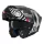 Casca Mt Helmets Atom 2 SV Strange B2 negru/alb lucios Pinlock Ready