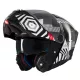 Casca Mt Helmets Atom 2 SV Strange B2 negru/alb lucios Pinlock Ready