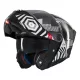 Casca Mt Helmets Atom 2 SV Strange B2 negru/alb lucios Pinlock Ready