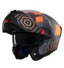 Casca Mt Helmets Atom 2 SV Strange C4 gri/portocaliu mat Pinlock Ready