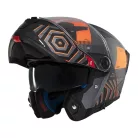 Casca Mt Helmets Atom 2 SV Strange C4 gri/portocaliu mat Pinlock Ready