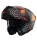 Casca Mt Helmets Atom 2 SV Strange C4 gri/portocaliu mat Pinlock Ready