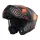 Casca Mt Helmets Atom 2 SV Strange C4 gri/portocaliu mat Pinlock Ready