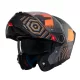 Casca Mt Helmets Atom 2 SV Strange C4 gri/portocaliu mat Pinlock Ready