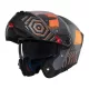 Casca Mt Helmets Atom 2 SV Strange C4 gri/portocaliu mat Pinlock Ready
