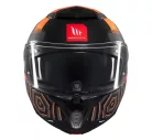 Casca Mt Helmets Atom 2 SV Strange C4 gri/portocaliu mat Pinlock Ready