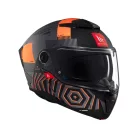Casca Mt Helmets Atom 2 SV Strange C4 gri/portocaliu mat Pinlock Ready