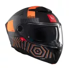 Casca Mt Helmets Atom 2 SV Strange C4 gri/portocaliu mat Pinlock Ready