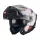 Casca Mt Helmets Atom 2 SV Highlands A7 albastru/alb/roșu Pinlock inclus