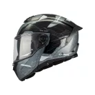 Casca Mt Helmets Atom 2 SV Highlands C2 negru lucios/gri/alb Pinlock inclus