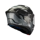 Casca Mt Helmets Atom 2 SV Highlands C2 negru lucios/gri/alb Pinlock inclus