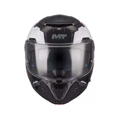 Casca Mt Helmets Atom 2 SV Highlands C2 negru lucios/gri/alb Pinlock inclus