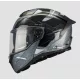 Casca Mt Helmets Atom 2 SV Highlands C2 negru lucios/gri/alb Pinlock inclus