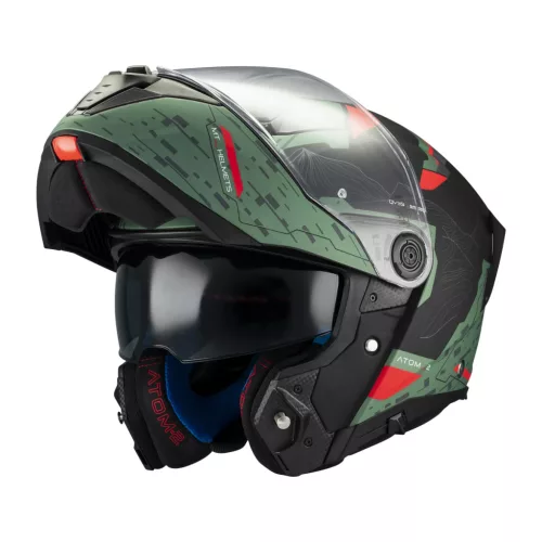 Casca Mt Helmets Atom 2 SV Highlands C6 verde mat