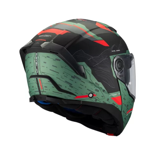 Casca Mt Helmets Atom 2 SV Highlands C6 verde mat