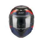 Casca Mt Helmets Atom 2 SV Dexter B15 rosu/albastru lucios