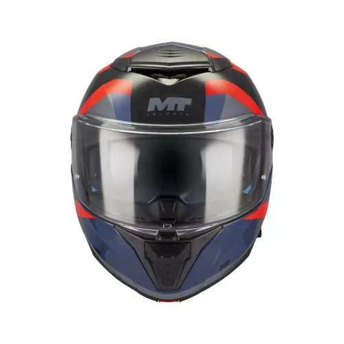 Casca Mt Helmets Atom 2 SV Dexter B15 rosu/albastru lucios