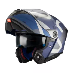   Casca Mt Helmets Atom 2 SV Dexter C2 albastru mat/gri Pinlock inclus