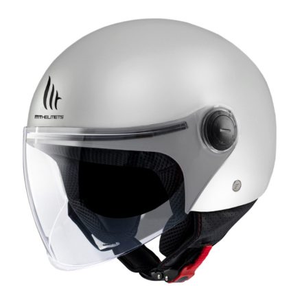 Casca MT Helmets Street S A0 Alb Lucios