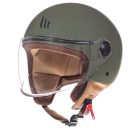 Casca MT Street S A6 verde mat - omologare noua ECE 22-06 - Verde mat