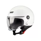 Casca Mt Helmets Street S A0 alb lucios