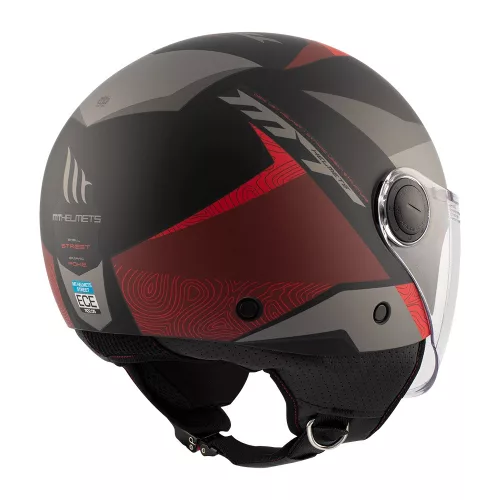 Casca Mt Helmets Street S Poke B5 rosu mat