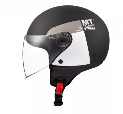 Casca Mt Helmets Street S Inboard D2 negru mat/gri/alb